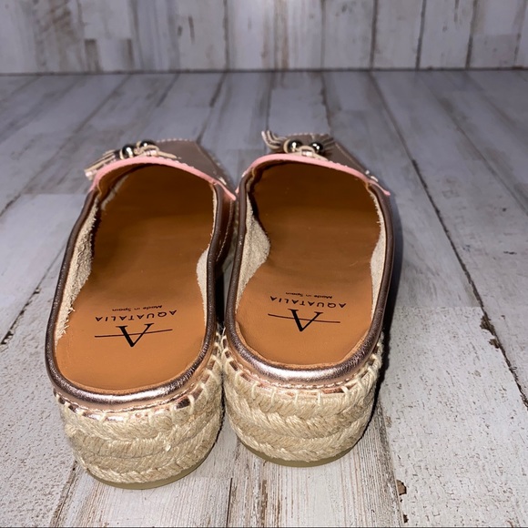 Aquatalia Metallic Rose Gold Vienna Mule - Picture 6 of 7